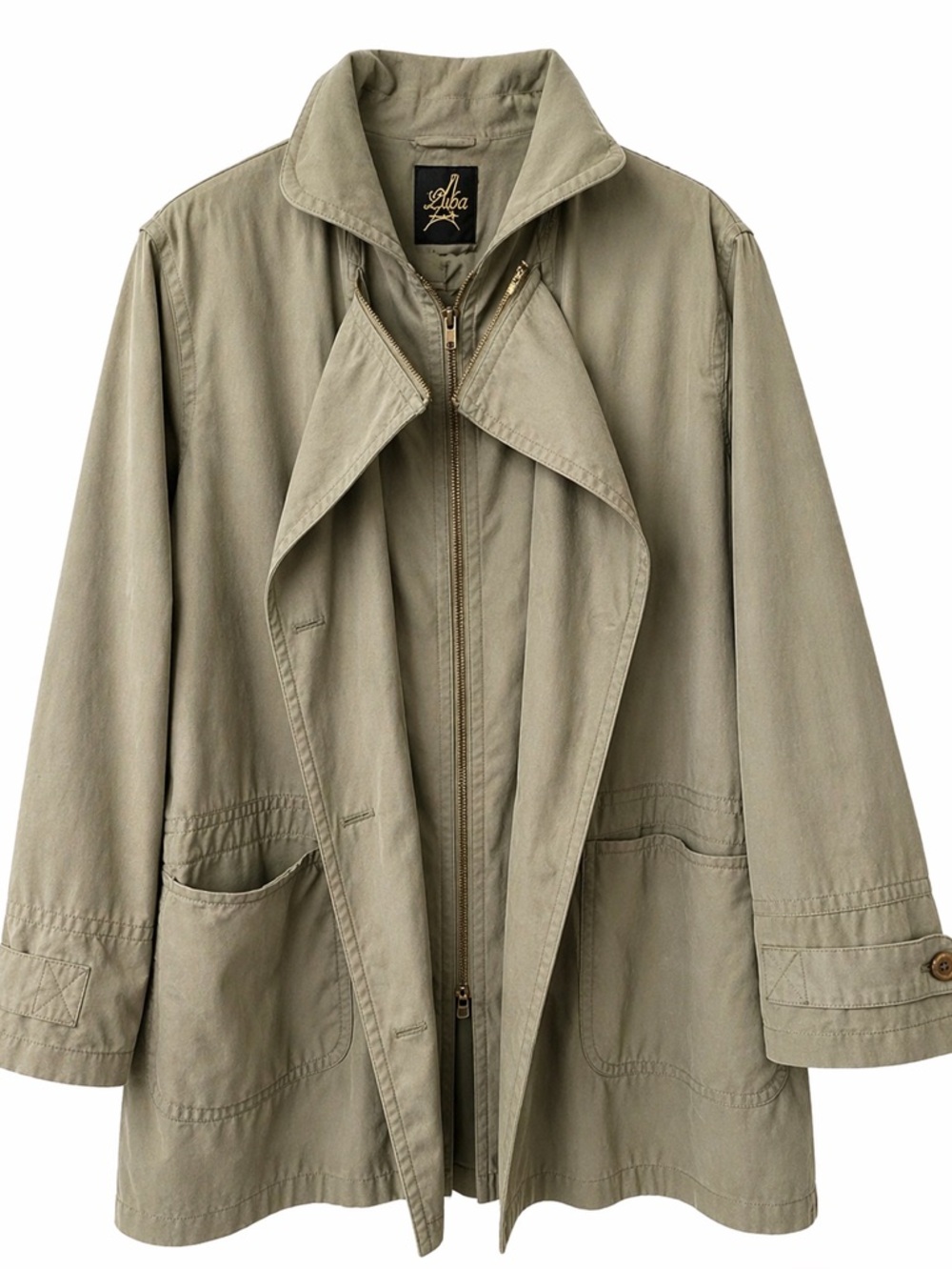 Luba Olive Green Zip Jacket